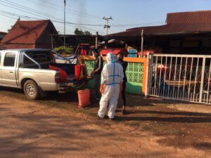 องค์การบริหารส่วนตำบลโพนงาม ได้ลงพื้นที่ฉีดพ้นยาฆ่าเชื้อไวรัสโคโรนา ที่ศูนย์พัฒนาเด็กเล็กบ้านดงเสียว ตำบลโพนงาม อำเภออากาศอำนวย จังหวัดสกลนคร ลงวันที่ 1 มีนาคม 2565