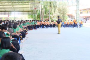 โครงการฝึกอบรมป้องกันและระงับอัคคีภัยในสถานศึกษา ประจำปี 2565 ณ โรงเรียนโพนงามศึกษา อำเภออากาศอำนวย จังหวัดสกลนคร