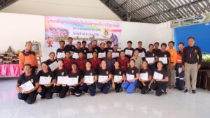 โครงการฝึกอบรมอาสาสมัครป้องกันภัยฝ่ายพลเรือน (อปพร.) หลักสูตรจัดตั้ง ประจำปี 2566 ลงวันที่14 กรกฎาคม 66